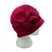 Women's Vintage Gatsby Style Wool Bucket Cloche Beanies Beret Winter Hat