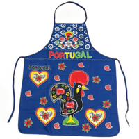 100% Cotton Portuguese Rooster Galo de Barcelos Kitchen Made in Portugal Apron