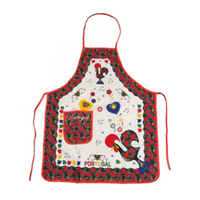 100% Cotton Portuguese Rooster Galo de Barcelos Kitchen Apron Made in Portugal