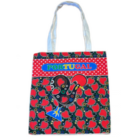 Galo de Barcelos Hearts Portugal  Double-Sided Tote Bag 100% Cotton Canvas