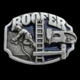 Roofer Worker Construction Roof Roofing Trade Belt Buckle Boucle De Ceinture