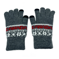 Unisex Canada Gloves Thermal Warm Winter Knitted Pattern iTouch