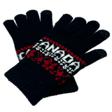 Unisex Canada Gloves Thermal Warm Winter Knitted Pattern Touch Screen Compatible