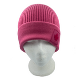 Pink Canada Beanie Cap Plain Knit Ski Hat Cuff Winter Solid Warm Men Women