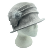 Women's Vintage Gatsby Style Wool Bucket Cloche Beanies Beret Winter Hats