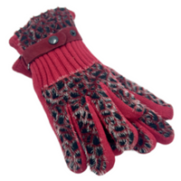 Sparkle Animal Print Women's Winter Gloves