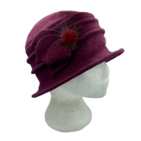 Women's Vintage Gatsby Style Wool Bucket Cloche Beret Winter Hats