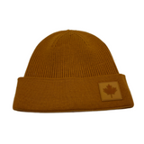 Orange Canada Beanie Cap Plain Knit Ski Hat Cuff Winter Solid Warm Men's Women's