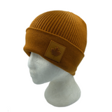 Orange Canada Beanie Cap Plain Knit Ski Hat Cuff Winter Solid Warm Men's Women's