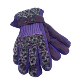 Sparkle Animal Print Women's Winter Fashion Gloves