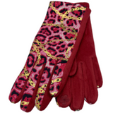 Women's Colourful Animal Print Trim Winter Fall