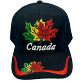 Embroidered Colourful Maple Leaf Canada Baseball Cap Sun Trucker Hat