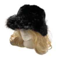 Women Winter Fluffy Plush Bucket Hat Ladies Warm Faux Fur Soft Fisherman Cap Hats