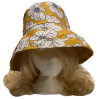 Reversible Sun Hat Wide Brim UV Protection Women's Summer Floral Foldable Bucket Hats