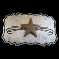 Boucle de ceinture Cowboy Cowgirl Sheriff Western Shooting Star