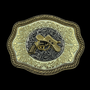 Boucle de ceinture pour chapeau de cow-boy, pistolet, cow-boys, cow-girls, rodéo, western, colt