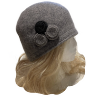 Gorro de lana estilo Gatsby vintage para mujer, boina, gorro de moda de invierno