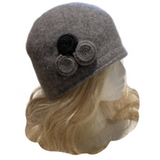 Women's Vintage Gatsby Style Wool Bucket Cloche Beanies Beret Winter Fashion Hat