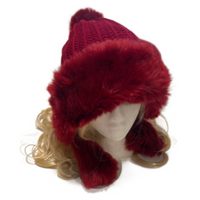 Chapeau d'hiver de Style russe en fausse fourrure douce pour femmes, à la mode, Ski chic, hiver