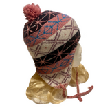 Rose Pom Pom Xox Tassle Hiver Ski Tuque Fashion Style Chapeau Chullo Chapeau Hiver
