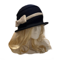 Women's 1920s Winter 100% Wool Cap Beret Beanie Cloche Church Gatsby Fashion Hat