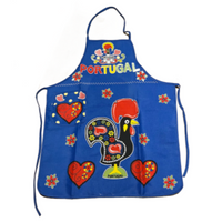 100% Cotton Portuguese Rooster Galo de Barcelos Kitchen Made in Portugal Apron