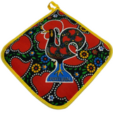 100% Cotton Galo de Barcelos Portuguese Portugal Oven Mitts Set