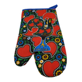 100% Cotton Galo de Barcelos Portuguese Portugal Oven Kitchen Glove Mitt Set