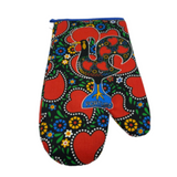 100% Cotton Galo de Barcelos Portuguese Portugal Oven Kitchen Glove Mitt Set