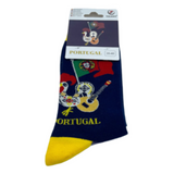 Portugal Souvenir Portuguese Galo de Barcelos Print Socks Unisex Gifts