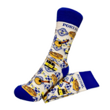 Portugal Souvenir Portuguese Print Socks Natas Fado Yellow Tram Unisex Gift