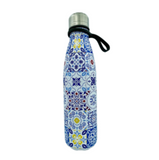 Stainless Steel Galo de Barcelos Portugal Portuguese Tiles Souvenir Water Bottle