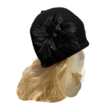 Bonnet Cloche en laine Style Gatsby Vintage pour femme, béret d'hiver