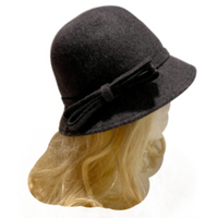 Women's Vintage Gatsby Style Wool Bucket Cloche Winter Fashion Hats