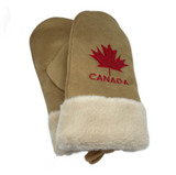 Unisex Canada Red Mapleleaf Flag Mittens Warm Winter Mitts