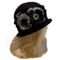 Bonnets Cloche en laine Style Gatsby Vintage pour femmes, béret d'hiver