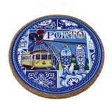 Traditional Imagery Porto Portugal Cityscape Coaster Set of 6 Piece Collection