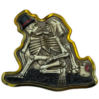 Crânes s'embrassant boucle de ceinture jusqu'à ce que la mort nous sépare crâne squelettes boucles ceintures