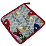 100% Cotton Traditional Portuguese Sardines Symbols Oven Kitchen Mitt Set of 2