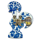 Lisboa Lisbon Tram Portugal Galo de Barcelos Souvenir Fridge Magnet