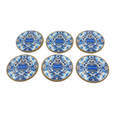 Traditional Tiles Imagery Portugal Cityscape Coaster Set of 6 Piece Souvenir