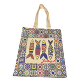 Sardinhas Sardines Portugal Portuguese Double Sided Tote Bag 100% Cotton