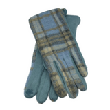 Women's Soft Warm Classic Tartan Plaid Check Pattern Smart Touch Screen Gloves
