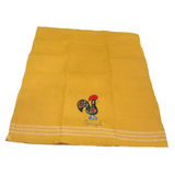 Yellow Portuguese Rooster Galo de Barcelos Kitchen Dish Towels - 100% Cotton