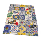 100% Cotton Dish Cloth Portuguese Azulejo Design Traditional Motifs