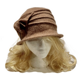 Women's Vintage Gatsby Style Wool Bucket Cloche Beanies Beret Winter Hats