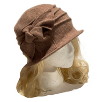 Bonnets Cloche en laine Style Gatsby Vintage pour femmes, béret d'hiver