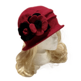 Women's Vintage Gatsby Style Wool Bucket Cloche Beanies Beret Winter Fashion Hat