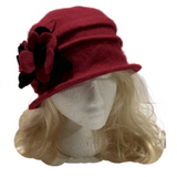 Women's Vintage Gatsby Style Wool Bucket Cloche Beanies Beret Winter Fashion Hat