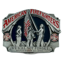American Volunteer Firefighter Sept 11 Occupation Belt Buckle Buckles